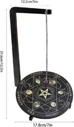 Pendulum Display Stand - Aesthetic Witchy Decor | Wooden Pendulum Altar Board | ... - Image 5