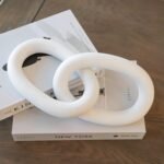 2 Chain Link Decor for Coffee Table - 13” Acacia Wood Knot Decor - Modern Decor ... - Image 2