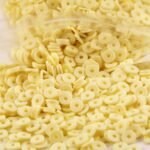 2000pcs Orange Yellow Clay Beads for Bracelets Making, Flat Round Polymer Clay B... - Image 2