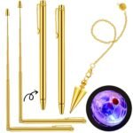4 Pcs Ghost Hunting Dowsing Rods Copper Set Pen Shaped Gold Spirit Rods Water Di... - Image 2