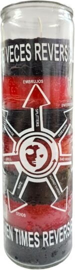 7 Times Reversible Candle (Black/Red/Black) - Image 2
