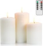 ANGELLOONG Battery Powered Candles with Remote, Real Wax Electric Flameless Cand... - Image 2