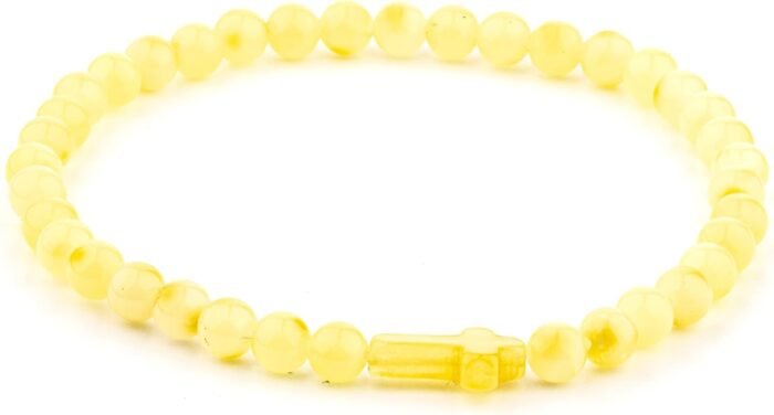 Amber Culture Amber Cross Stretch Bracelet - Certified Handmade Natural Baltic C... - Image 2