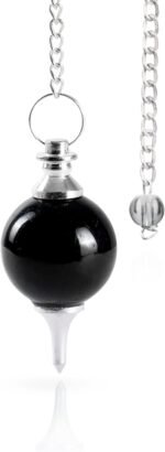 Black Tourmaline - Crystal Pendulums - Divination Crystals - Spiritual Pendulum ... - Image 2