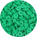 Bundooraking-2000pcs Green Clay Beads (6mm) for Jewelry Making, Heishi Beads for... - Image 2