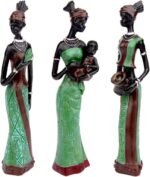 CYYKDA 3PACK Vintage African Statue. Hand Sculpture African American Figurines. ... - Image 2