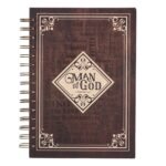 Christian Art Gifts Journal w/Scripture Man of God 1 Timothy 6:11 Bible Verse Na... - Image 2