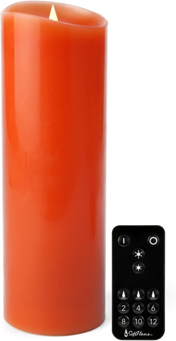 Christmas Decor Flameless LED Candles with Remote Control, 3"x 9"Battery Operate... - Image 2