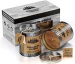 Citronella Outdoor Candle Set | 2-Pack 454g 80H Burn Time | Pure Soy Wax Jar Tin... - Image 2