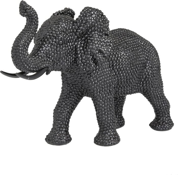 Deco 79 Polystone Elephant Decorative Sculpture Home Decor Statue, Accent Figuri... - Image 2