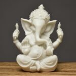 Ganesha Buddha Statue, Elephant Sculpture, Home Decor Figurine, Garden Decor Orn... - Image 2