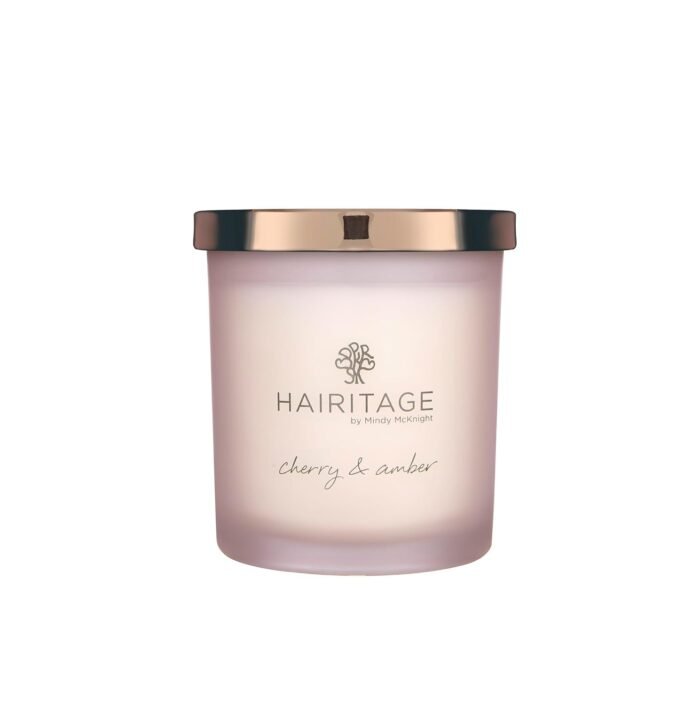 Hairitage Light Me Up Cherry & Amber Scented Candle - Cotton Wick & Soy Wax Blen... - Image 2