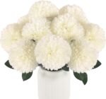 Hananona 12 Pcs Artificial Chrysanthemums Flowers Ball Flower, Fake Mums Flowers... - Image 2