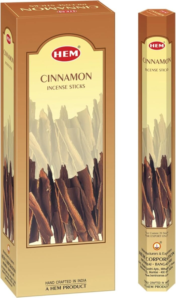 Hem Cinnamon Incense Sticks (120 Sticks, 6 Boxes Inside) - 9 Inches Long, 20g pe... - Image 2