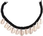 Honbay Natural Shell Cowry Clavicle Necklace, Seashell Drop Short Necklace Choke... - Image 2