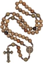 Intercession Our Father Sacred Handmade Solid Wood Rosary - Image 2