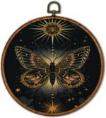 KSDUT Vintage Butterfly Wall Decor Art - Dark Moody Insect Wall Art Canvas Frame... - Image 2