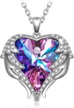 Kate Lynn Angel Wings Heart Necklaces - Crystal Jewelry for Women, Christmas & B... - Image 2
