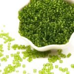 Light Green Glass Craft Beads, 8/0 Small Pony Bulk 5000 Pcs Loose Transparent 3m... - Image 2