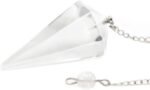 Natural Clear Quartz Gemstone Rock Crystal Hexagonal Pointed Reiki Chakra Pendan... - Image 2