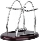 Newtons Cradle, Balance Balls Pendulum Swinging Kinetic Motion Desk Science Phys... - Image 2