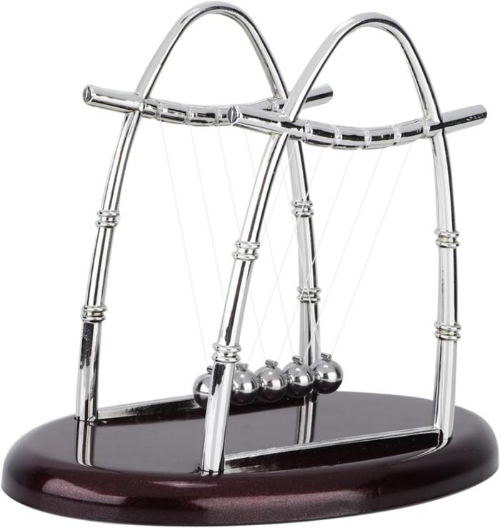Newtons Cradle, Balance Balls Pendulum Swinging Kinetic Motion Desk Science Phys... - Image 2