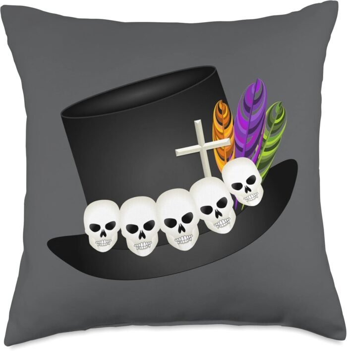 Papa Legba's Top Hat Throw Pillow - Image 2