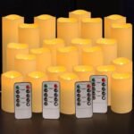 Set of 24 Waterproof Outdoor Flameless Candles, LED Candles with 4 Remote and Ti... - Image 2