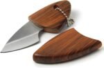 Small Keychain Box Cutter, Fixed Blade Pocket Knife, EDC Neck Knife with Sheath,... - Image 2