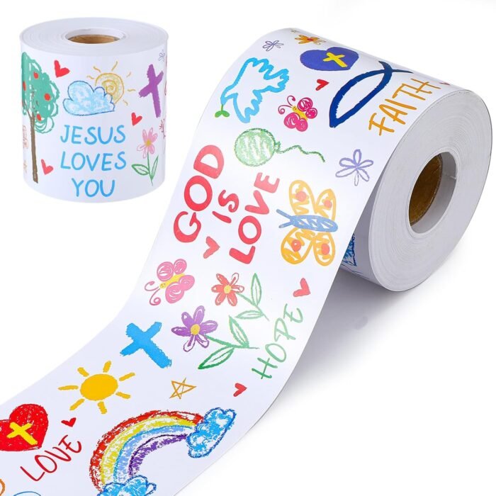Supervitae 68.9 ft Christian Bulletin Board Border Set God is Love Kid-Drawn Chr... - Image 2