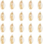 UNICRAFTALE about 20Pcs Shell Charms Natural White Cowrie Sea Shells Pendant Con... - Image 2