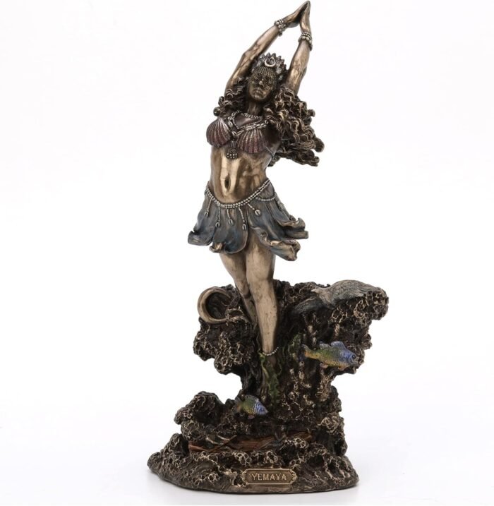 Veronese Design 10.25" Yemaya Orisha of The Ocean Cold Cast Resin Statue Bronze ... - Image 2
