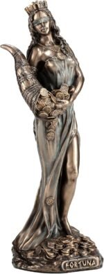 Veronese Design 6 1/8 Inch Fortuna The Greek Goddess of Fortune and Luck Resin S... - Image 2