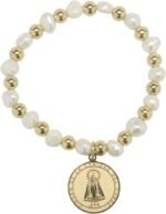 Virgen de la Caridad del Cobre Religious Catholic Bracelet with Stainless Steel ... - Image 2