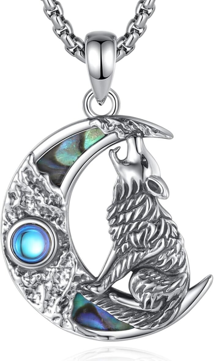 Vito 925 Sterling Silver Viking Necklace for Women Men, Viking Dragon/Wolf/Horse... - Image 2
