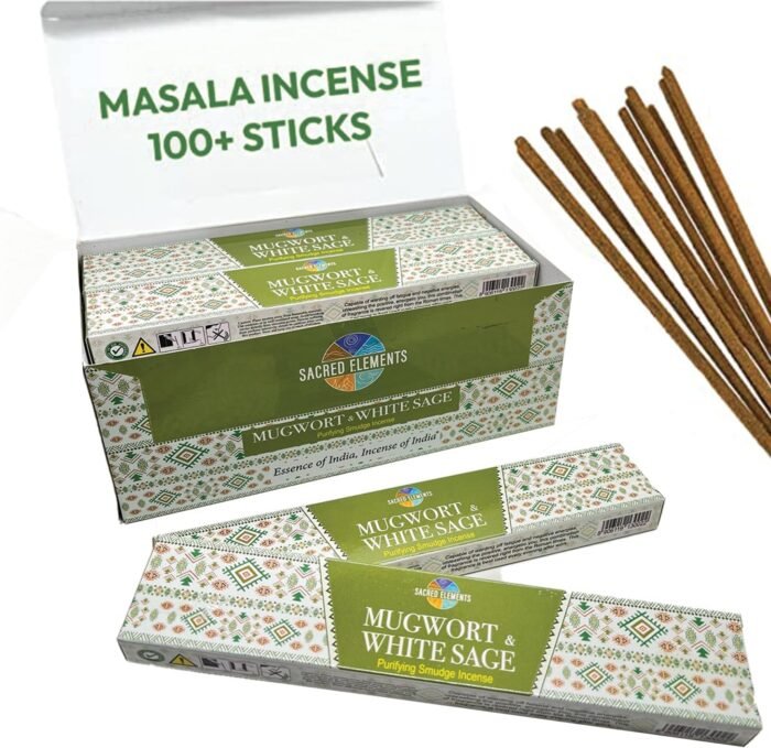 White Sage Incense with Mugwort- Natural Mugwort Magic Herb to Soothe Nerves & I... - Image 2