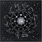 Zodiac Tarot Table Cloth - Astrology Altar Cloth for Divination, Starry Mystic F... - Image 2