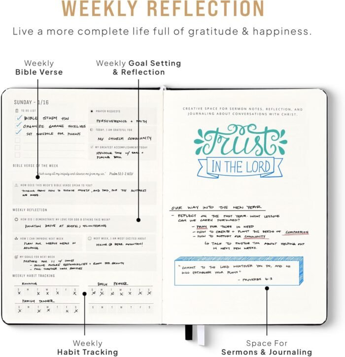 2025 Christian Planner, Bible Planner & Prayer Journal | Daily Christian Planner... - Image 5