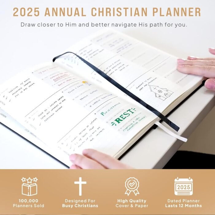 2025 Christian Planner, Bible Planner & Prayer Journal | Daily Christian Planner... - Image 7