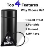 Smell Proof Jar, Portable Airtight Storage Container With Silicone Ring, 42ml Mu... - Image 3