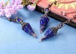 PESOENTH Pendulum Crystal,Lapis Lazuli Healing Spiritual Hexagonal Crystal Pendu... - Image 4