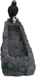 Ebros Gift Edgar Poe The Nevermore Raven Crow Perching Graveyard Tombstone with ... - Image 3