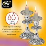 Ohr Candles Extra Heavy Disposable Aluminium Foil Candle Holder, Drip Cup Bobech... - Image 4