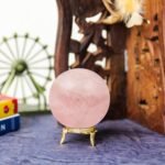 Rose Quartz Large Crystal Ball - Meditation Table - Glass Orb - Spiritual Stuff ... - Image 5