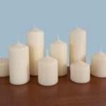 Stonebriar 35 Hour Long Burning Unscented Pillar Candles, 3x4, Ivory - Image 5
