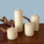 Stonebriar 35 Hour Long Burning Unscented Pillar Candles, 3x4, Ivory - Image 6