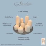 Stonebriar 35 Hour Long Burning Unscented Pillar Candles, 3x4, Ivory - Image 7
