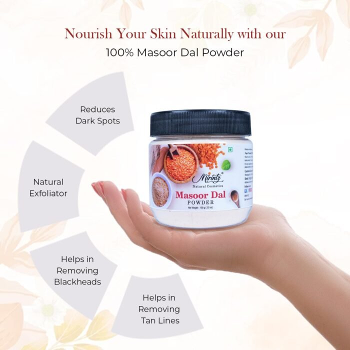 100% Natural Masoor Dal Powder | (3.5 Oz) Organic Lentils Powder for Face & Skin... - Image 4