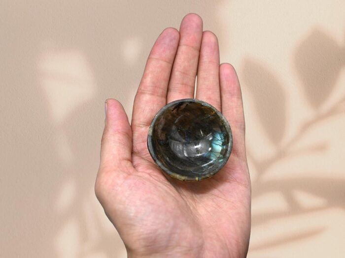 Labradorite Crystal Bowl - 2" Gem Stone Bowl for Altar Offering Bowl - Image 8