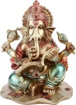 CALMMIND Ganesha Statue Home Decoration - Elephant God Ganesh in Antique Finish,... - Image 4